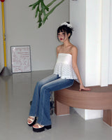 Qwz Pocket Washing Bootcut Jeans