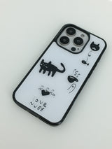 ラブキャットケース (white)