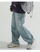 Milk Washing Wide Denim Pants