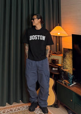 Cropped Boston Short-Sleeve T 4COLOR