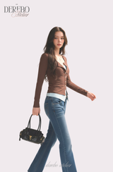 Mint Brown Layered T-shirt