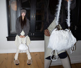 [ORDER MADE] FLUFFY 3-WAY BAG (WHITE)