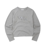 EEERRR Distorted Logo raglan long sleeve (Melange)
