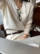 Knits Classic V-Neck Knit / 10 colors