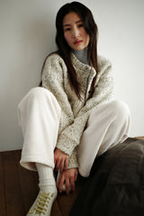 Wool turtleneck top, Blue