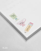 Silver Foil Object Writable Paper Kiss Cut Tape