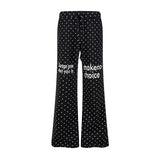 Leto Polka Print Pants