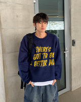 レタリングゼアニット (NAVY)