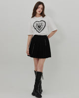 ハートプリントTシャツ [WHITE]