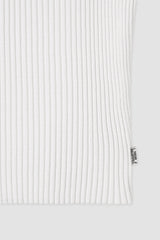 Square Neck Knit Top / White