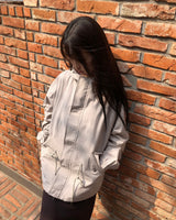 ロゲンフードドローストリングフィールドジャケット