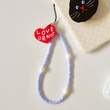 [MADE]Red Love-Cloud Bead Strap