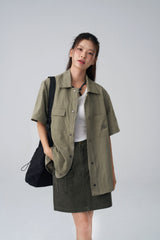 (W) over-pocket skirt