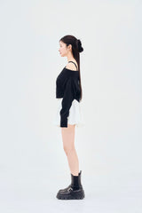 off shoulder knit