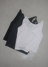 3-way Twist  Sleeveless Top_White