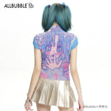allbubble アートペインティングTシャツ