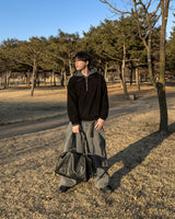 Labeni Striped Brushed Hoodie