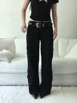 button cargo pants