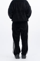Stua Velour Velvet Set-Up Sweatpants