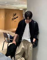 クレートミルドラウンドボタンカーディガン