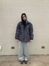 ヒニュチェックリバーシブルパッディドジャケット