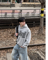 Stay Lettering Cropped Hoodie