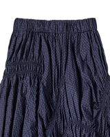 26SS WOMAN チェックシャーリングロングスカート