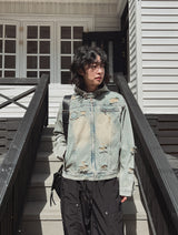 Tyrone Damage Hooded Denim Jacket