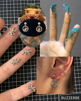 リザードリングピアス/lizard ring earring
