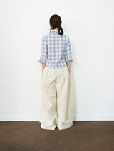 pocket pintuck wide pants