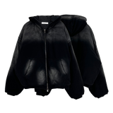 bomber washing hooded jumper