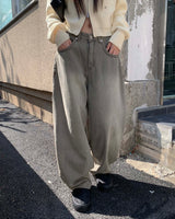 グレービンテージデニムパンツ