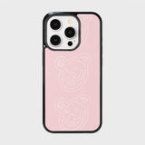 bigmurmurbears glass bumper case (glossy / baby pink)