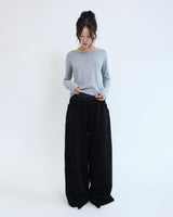 Stud underwear sweatpants - Black
