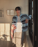 Bottie Angora Stripe Cardigan