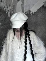 soft knit beret cap (2color)