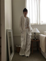 2way fur cardigan