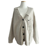 Melo Big Pocket Loose Fit Knit Cardigan