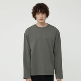 MAN エッセンシャルロングスリーブT CHARCOAL