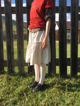 metallic frill skirt (3color)