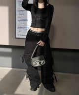 [F/W] Mohair crop Slim fit long sleeves(4color)