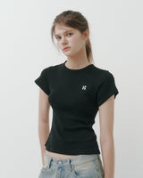 [MADE] Elo, lettering basic short-sleeved T-shirt