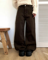 Tenor Wide Fit Cotton Long Pants
