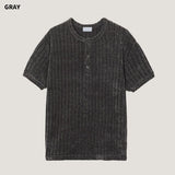 (M's)リベッドベロアヘンリーネックT 26SS-011