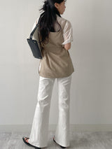Winkle Roll-up See-through Short Sleeve Shirt