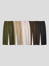 Hard cotton one tuck pants 5color