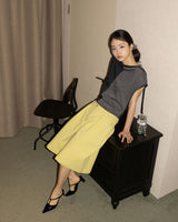 COWL NECK SLEEVELESS (BLACK)