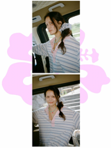 hibiscus stripe t-shirt blue 