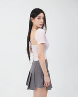 シースルーリボントップス Pink