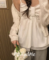Ribbon bustier(2color)